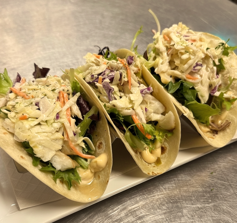 Fresh fish tacos at Gus' Bar & Grill
